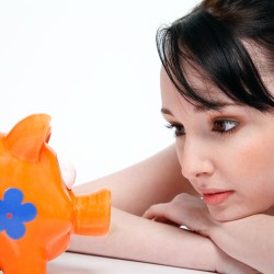 Orange and blue savings bank