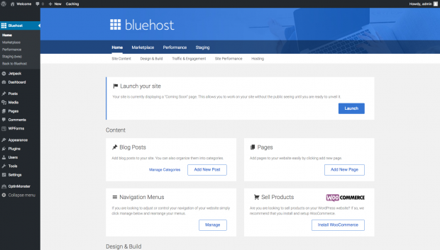 Blue Host WordPress