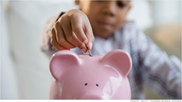 children saving money = Banks Accounts
