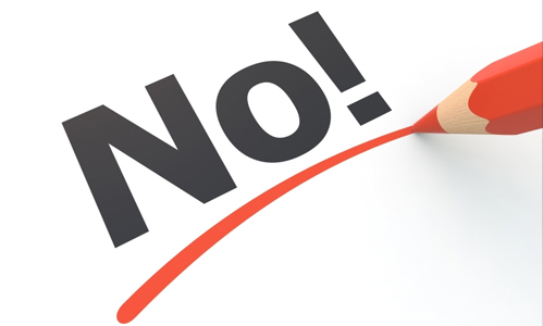 say no